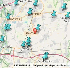 Mappa Via Monte Cervino, 24040 Castel Rozzone BG, Italia (5.5605)