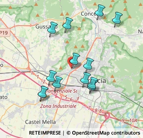 Mappa Via dei Turlini, 25127 Brescia BS, Italia (3.62615)