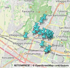 Mappa Via dei Turlini, 25127 Brescia BS, Italia (1.34944)