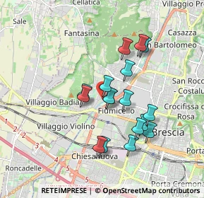 Mappa Via dei Turlini, 25127 Brescia BS, Italia (1.51882)