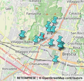 Mappa Via dei Turlini, 25127 Brescia BS, Italia (1.43357)