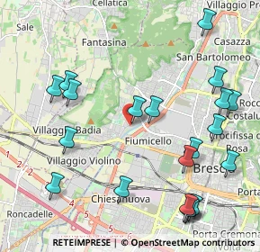 Mappa Via dei Turlini, 25127 Brescia BS, Italia (2.4945)