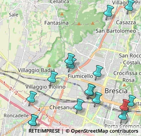 Mappa Via dei Turlini, 25127 Brescia BS, Italia (2.705)