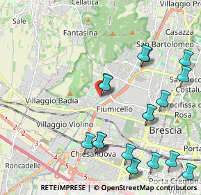 Mappa Via dei Turlini, 25127 Brescia BS, Italia (2.49474)