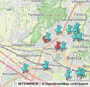 Mappa Via dei Turlini, 25127 Brescia BS, Italia (2.45643)
