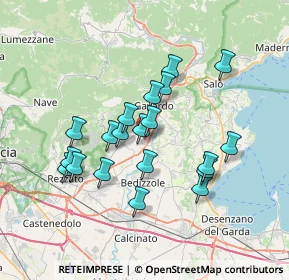 Mappa Viale Rimembranza, 25080 Prevalle BS, Italia (6.233)