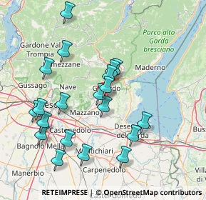 Mappa Viale Rimembranza, 25080 Prevalle BS, Italia (15.3595)