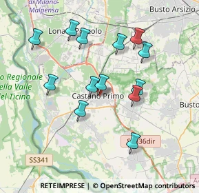 Mappa Via del Pozzo, 20022 Castano Primo MI, Italia (3.48462)