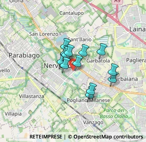 Mappa Via Paladina, 20014 Nerviano MI, Italia (1.10615)
