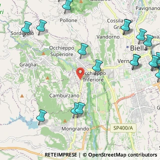 Mappa Via Camburzano, 13897 Occhieppo Inferiore BI, Italia (3.225)