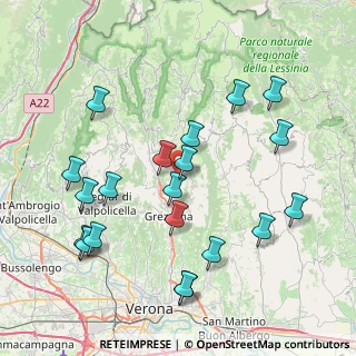 Mappa Strada Panoramica, 37023 Grezzana VR, Italia (8.6125)