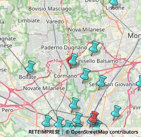 Mappa Cusano, 20095 Cusano Milanino MI, Italia (6.143)