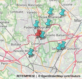 Mappa Cusano, 20095 Cusano Milanino MI, Italia (3.00636)