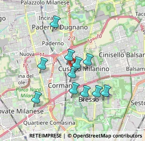 Mappa Cusano, 20095 Cusano Milanino MI, Italia (1.48545)