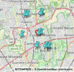 Mappa Cusano, 20095 Cusano Milanino MI, Italia (1.58545)