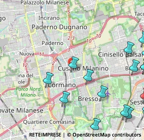 Mappa Cusano, 20095 Cusano Milanino MI, Italia (3.357)