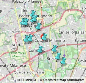 Mappa Cusano, 20095 Cusano Milanino MI, Italia (1.73857)
