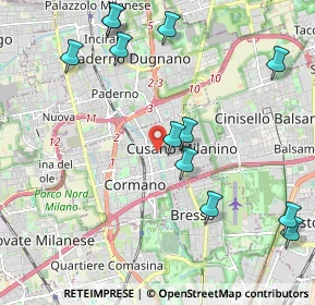 Mappa Cusano, 20095 Cusano Milanino MI, Italia (2.4125)