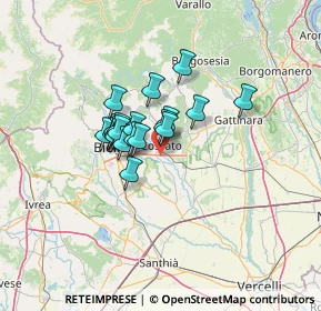 Mappa Via Spolina, 13836 Cossato BI, Italia (8.5225)