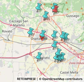 Mappa Via Don Pietro Patelli, 25035 Ospitaletto BS, Italia (3.83667)