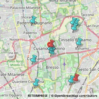 Mappa Via C. Sormani, 20095 Cusano Milanino MI, Italia (2.24)