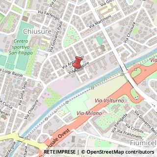 Mappa Via Chiusure, 58, 25127 Brescia, Brescia (Lombardia)