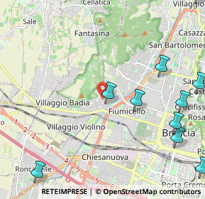 Mappa Via Luigi Bazoli, 25127 Brescia BS, Italia (3.18667)