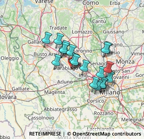 Mappa Via Donato Bramante, 20014 Nerviano MI, Italia (9.868)