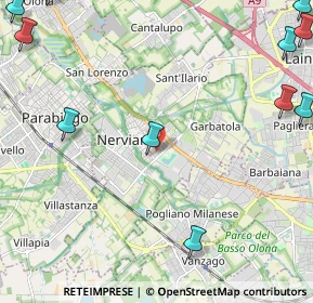 Mappa Via Donato Bramante, 20014 Nerviano MI, Italia (3.50182)