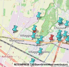 Mappa Via del Santellone, 25135 Brescia BS, Italia (1.254)