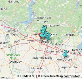 Mappa Via del Santellone, 25135 Brescia BS, Italia (25.76533)