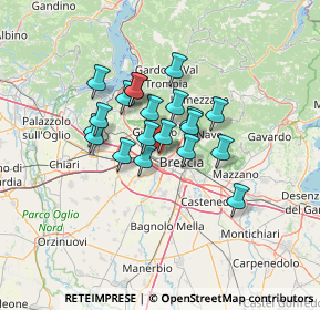 Mappa Via del Santellone, 25135 Brescia BS, Italia (9.4675)