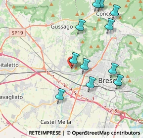 Mappa Via del Santellone, 25135 Brescia BS, Italia (4.34091)