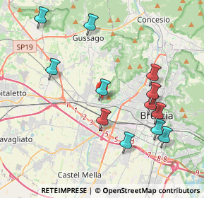 Mappa Via del Santellone, 25135 Brescia BS, Italia (4.1675)