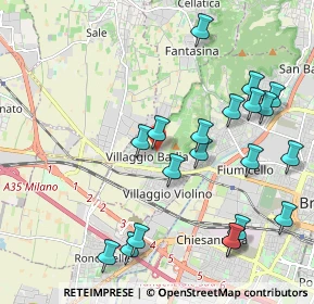 Mappa Via del Santellone, 25135 Brescia BS, Italia (2.2925)