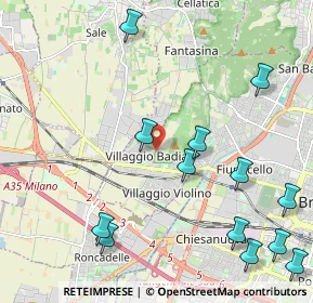 Mappa Via del Santellone, 25135 Brescia BS, Italia (2.68077)