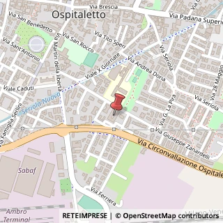 Mappa Via G. Zanardelli, 12, 25035 Ospitaletto, Brescia (Lombardia)
