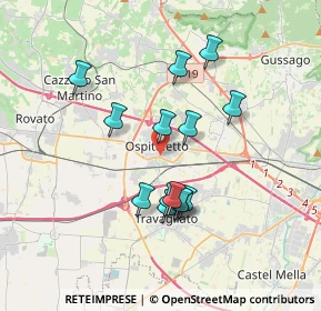 Mappa Via G. Matteotti, 25035 Ospitaletto BS, Italia (3.09571)