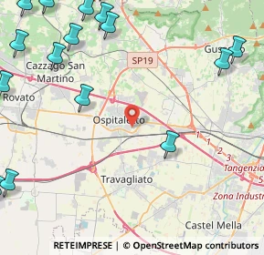 Mappa Via II Giugno, 25035 Ospitaletto BS, Italia (6.995)