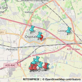 Mappa Via II Giugno, 25035 Ospitaletto BS, Italia (2.715)