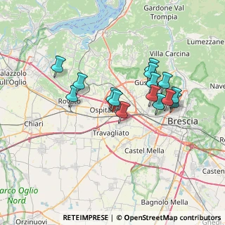 Mappa Via II Giugno, 25035 Ospitaletto BS, Italia (6.12333)