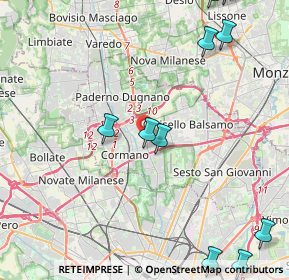 Mappa 20095 Cusano Milanino MI, Italia (6.60714)