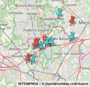 Mappa 20095 Cusano Milanino MI, Italia (2.85545)
