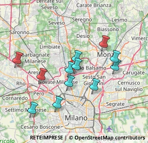 Mappa 20095 Cusano Milanino MI, Italia (6.71417)