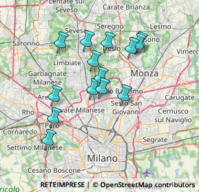 Mappa 20095 Cusano Milanino MI, Italia (6.26857)