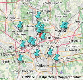 Mappa 20095 Cusano Milanino MI, Italia (6.55733)