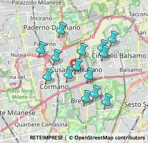 Mappa 20095 Cusano Milanino MI, Italia (1.49143)
