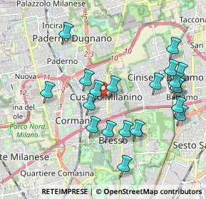 Mappa 20095 Cusano Milanino MI, Italia (2.0425)