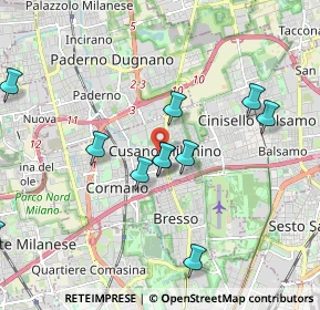Mappa 20095 Cusano Milanino MI, Italia (1.98909)