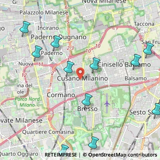 Mappa 20095 Cusano Milanino MI, Italia (2.82818)